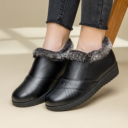 Chaussures d'hiver en coton pour femmes d'âge moyen et âgées