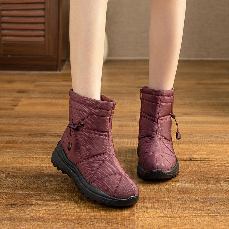 Women's Fleece-lined Waterproof Anti-slip Snow Boots